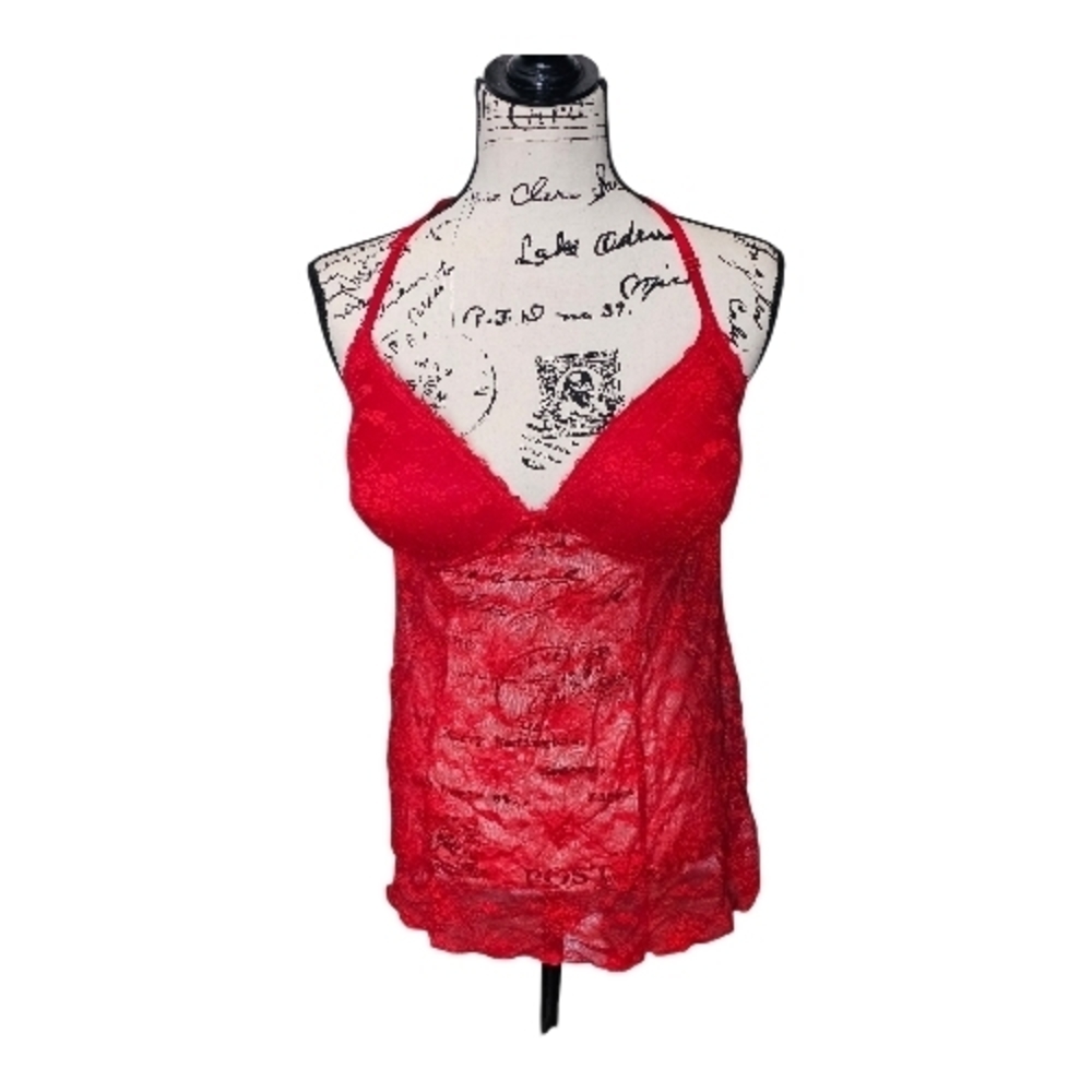 Gilligan & O'Malley Red Lace Teddy Lingerie